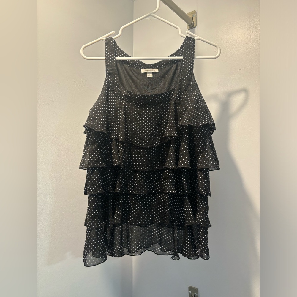 Black and white polka dot shirt